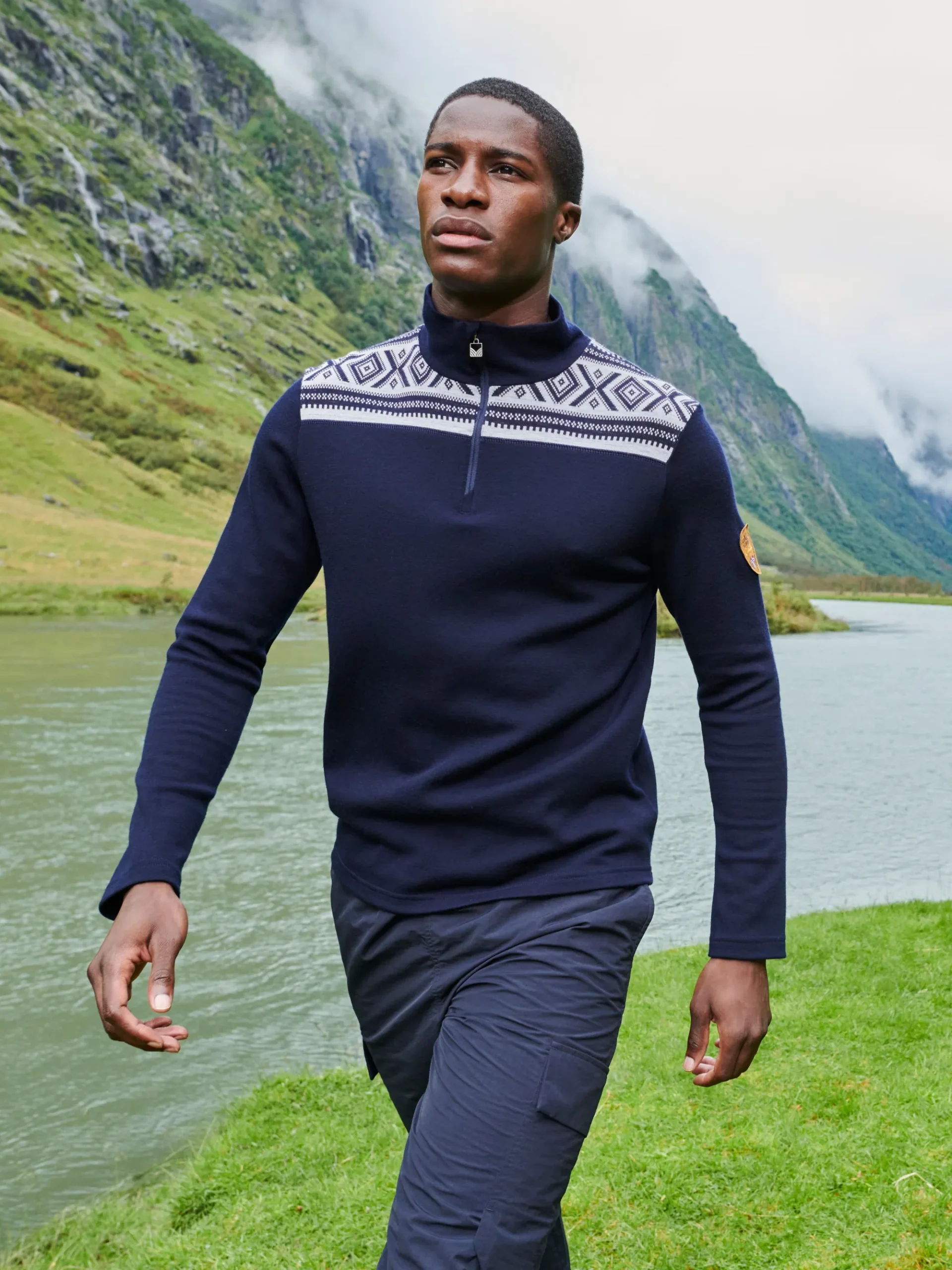 Men Dale of Norway Cortina Basic Men's Sweater - Superfine Merino