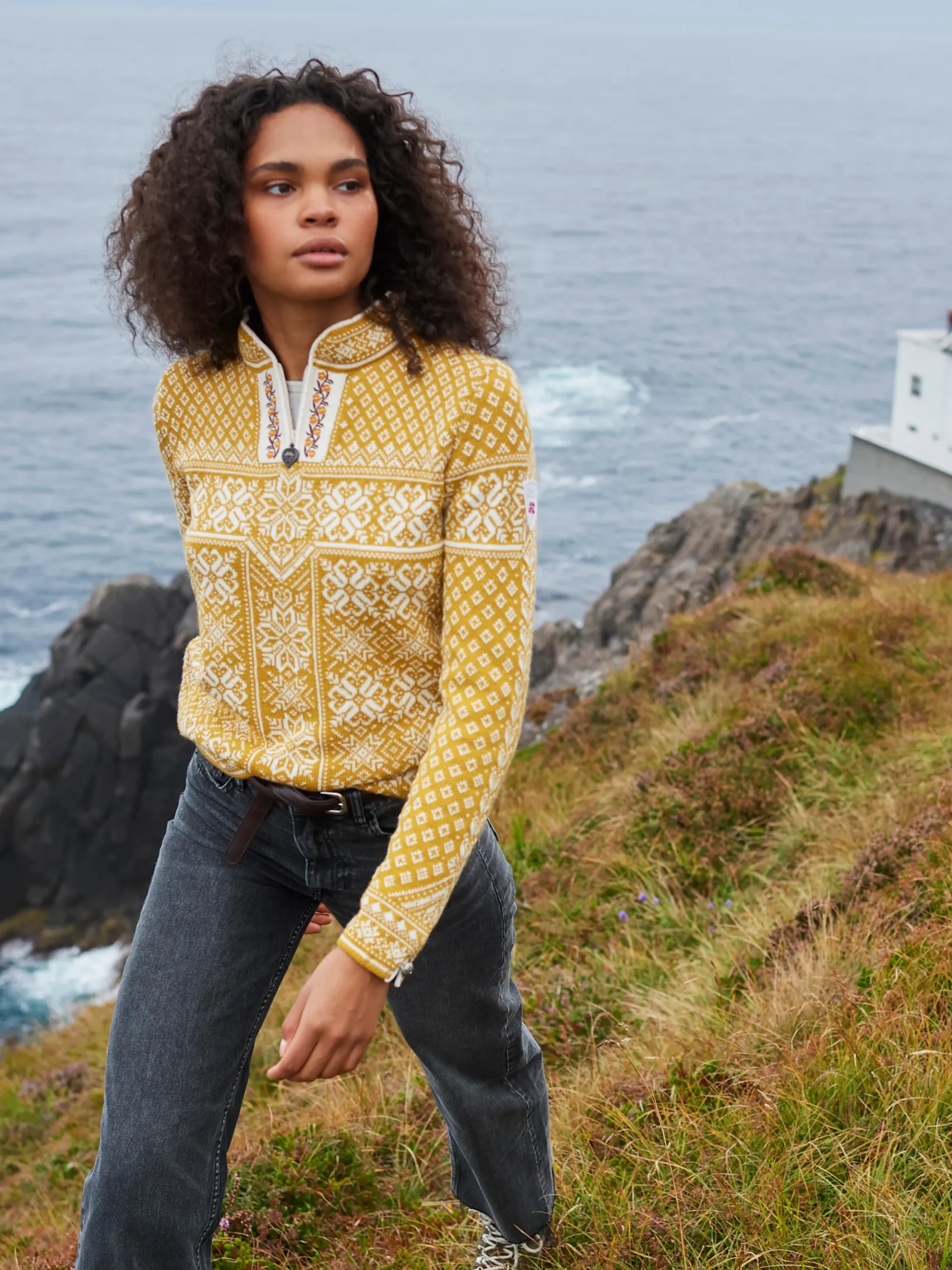 Women Dale of Norway Peace Women's Knit Sweater
